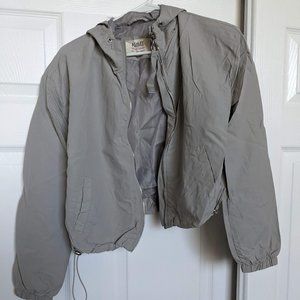 Gray Junior's WINDBREAKER JACKET - Women's S
